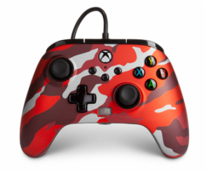 XBOX One Series drát.ovladač ORANGE Camo