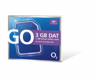 O2 Předplacená karta GO 3GB DAT