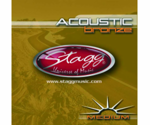 Stagg AC-1356-BR, sada strun pro akustickou kytaru, medium