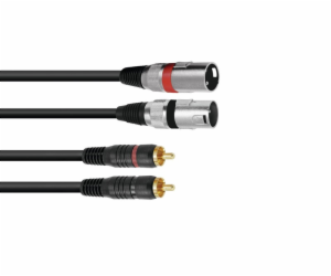 Kabel XC2-60 2x RCA - 2x XLR samec, 6 m