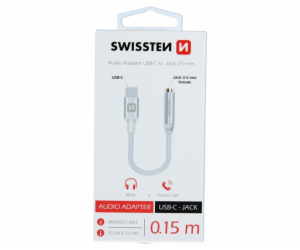 Swissten Audio Adaptér Textile Usb-C/Jack (Samice) 0,15 M...