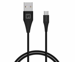 Swissten Datový Kabel Usb / Micro Usb 1,5 M Černý (6,5Mm)