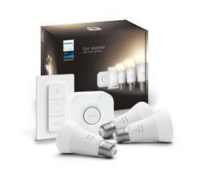 Philips Hue White startovací sada E27, LED žárovka