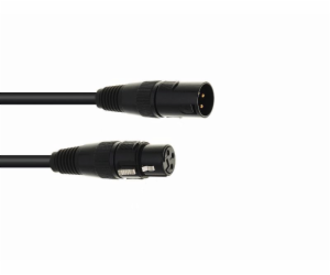 Eurolite DMX kabel XLR 3pin, 10m délka, černý