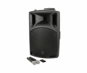 QTX QX-15 PLUS mobilní 15" zvukový systém MP3/BT/FM/2x UHF