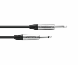 PSSO kabel Jack 6,3mm mono černý, 5m, konektory Neutrik