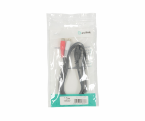 AV:link kabel 5-pin DIN samec - 2x RCA samice, 1.2m