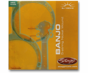 Stagg BJ-1023-NI, sada strun pro pětistrunné banjo, medium