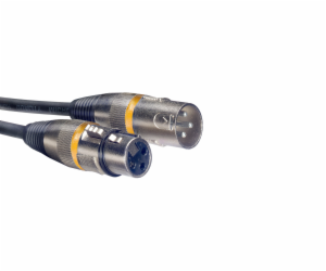 Stagg SMC6 YW, mikrofonní kabel XLR/XLR, 6m, žluté kroužky