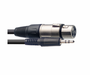 Stagg SAC1MPSXF, kabel XLR/mini JACK, 1m