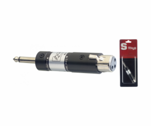 Stagg AC-HIGH/1H, adaptér XLR symetrický - Jack 6,3 mono