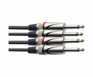 Stagg STC6P, kabel 2x JACK/2X JACK, 6m