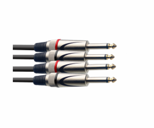 Stagg STC3P, kabel 2x JACK/2X JACK, 3m