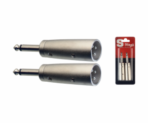 Stagg AC-XMPMH, redukce, Jack 6,3 mm zástrčka mono - XLR ...