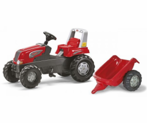 Hračka Rolly Toys Šlapací traktor Junior s vlečkou červen...