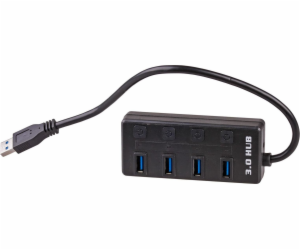 Akyga AK-AD-33 interface hub USB 3.2 Gen 1 (3.1 Gen 1) Ty...