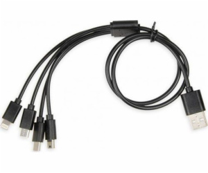 Univerzální nabíjecí kabel 4 v 1 I-BOX USB IKUM4W1