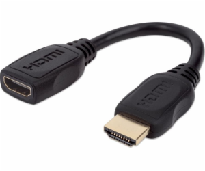 Manhattan HDMI - HDMI kabel 0,2 m černý (354523)