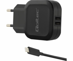 Qoltec Smartphone / Tablet 2xUSB + USB-C nabíječka (50188)