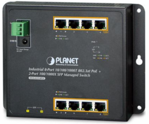 Planet WGS-5225-8P2S plochý L3 switch, 8x1Gb, 2x2.5Gb SFP...