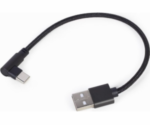 Gembird USB-A - USB-C USB kabel černý (CC-USB2-AMCML-0,2M)