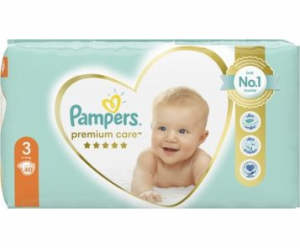 Pampers Premium Care Plenky Velikost 3, 6kg-10kg, 60ks