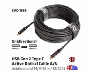 Club3D Kabel USB 3.2 typ C Gen2, aktivní, (M/M), 20m, opt...