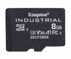 Kingston MicroSDHC karta 8GB Industrial C10 A1 pSLC Card ...