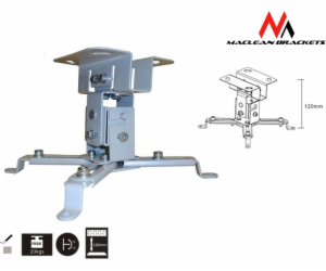 Držák stropního projektoru Maclean 12cm 20kg MC-582