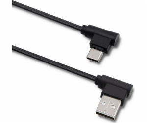 Qoltec USB-A - USB-C USB kabel 1 m černý (5901878504957)