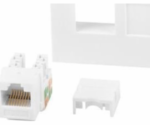 LANBERG RJ45 45x45 socket keystone cat. 6 UTP white