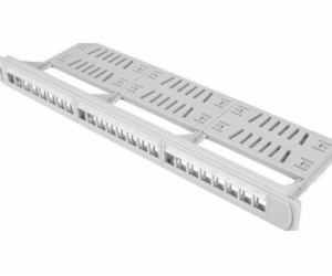 LANBERG PPKS-1124-S keystone Patch Panel 19inch with orga...