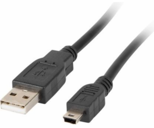 LANBERG USB MINI (M) na USB-A (M) 2.0 kabel 0,3m, černý (...