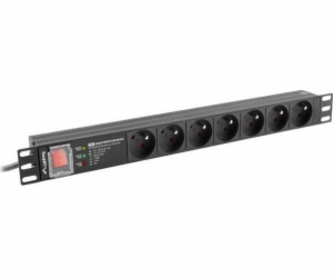 Lanberg PDU Power Distribution Unit 1U 16A 2m 7 PDU-PRO-0...