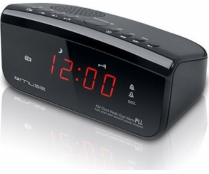 Muse | M-12CR | Alarm function | Black | Clock radio PLL