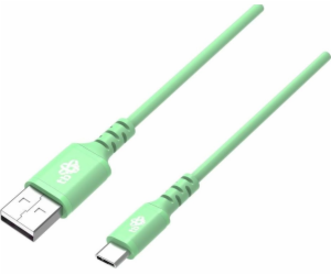 USB kabel TB TB USB-USB C kabel 1m silikonový zelený