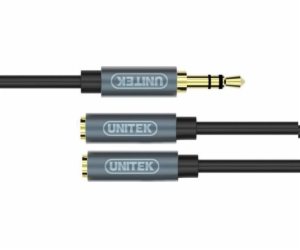 UNITEK Y-C956ABK audio cable 0.2 m 3.5mm 2 x 3.5mm Black ...