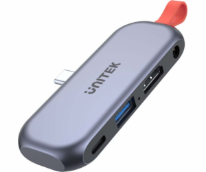 UNITEK USB-C MOBILE HDMI 4K 3.5mm PD 100W D1070A