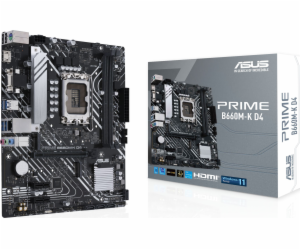 ASUS PRIME B660M-K D4, 1700, Intel B660, 2xDDR4, mATX