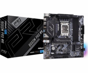 ASRock MB Sc LGA1700 B660M PRO RS, Intel B660, 4xDDR4, 1x...