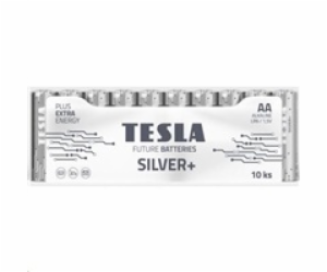 Tesla AA SILVER+ alkalická, 10 ks fólie, (LR06, tužková) ND