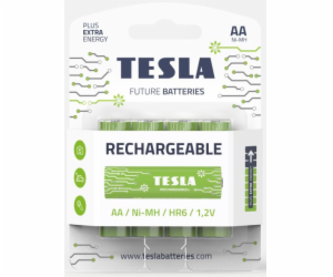 Tesla AA RECHARGEABLE+ nabíjecí Ni-MH 2450mAh, 4 ks, NewD...