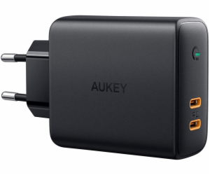 AUKEY AUKEY PA-D5 ultrarychlá W vše Nabíječka 2xUSB C 63W