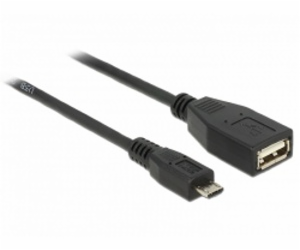 Delock kabel USB micro-B samec > USB 2.0-A samice OTG 50 cm