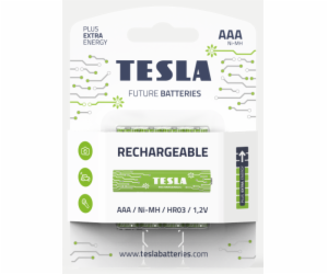 Tesla AAA RECHARGEABLE+ nabíjecí Ni-MH 800 mAh, 4 ks, New...