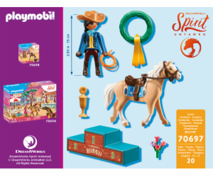 Rodeo Próza Playmobil, Spirit Untamed, 20 dílků