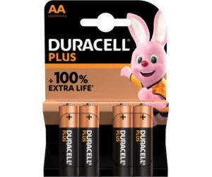 1x4 Duracell Plus Mignon MN1500 AA LR6 1,5V