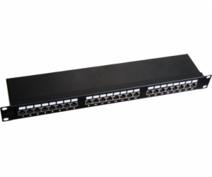 A-LAN Patch panel 1U 19 STP 24p. cat6 LSA police Q-LANTEC...