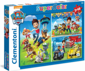 Clementoni Puzzle 3x48 Super Color Paw Patrol