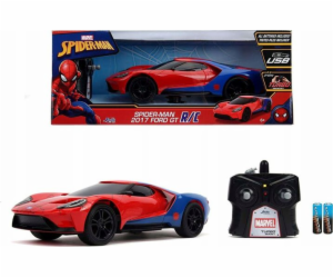 Dickie Auto RC Ford GT 2017 Spiderman Marvel červený